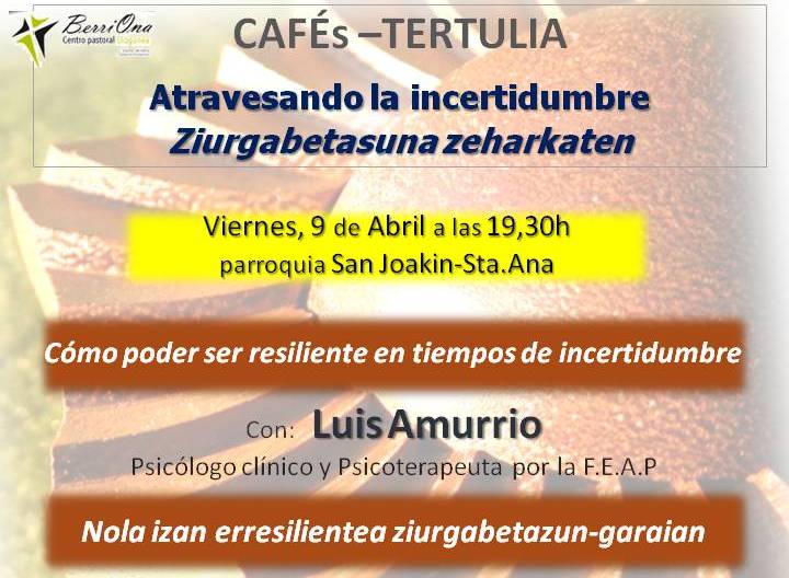 imagen CaféTertulia con ... Luis Amurrio  9Abril